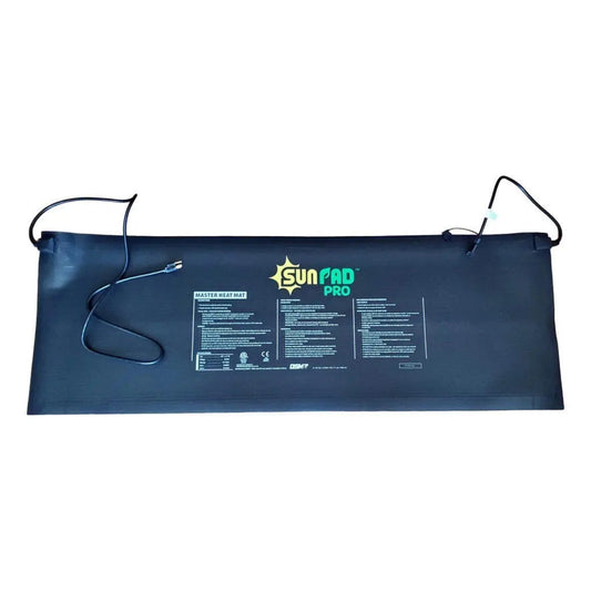 Commercial heat mat for indoor growing on white background