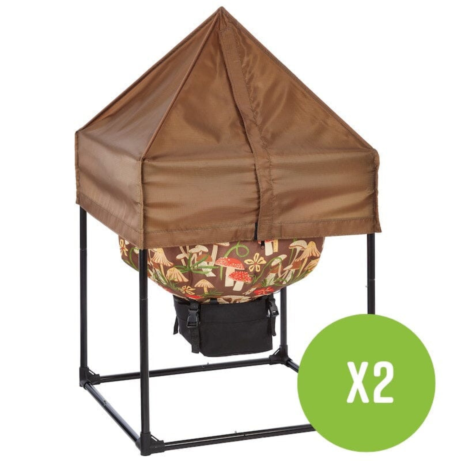 Urban Worm Bag Weather Cover with text times 2 to indicate a two pack on a white background