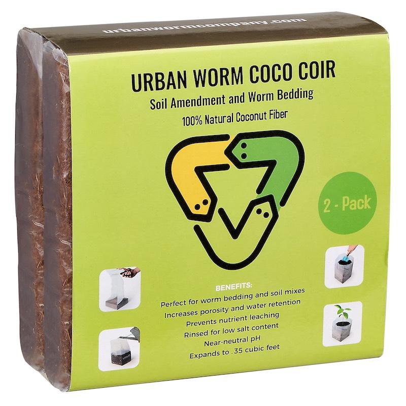 Urban Worm Bin Accessory Bundle | Coir, Blanket & Thermometer Kit