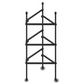 Black vegetable cage on a white background