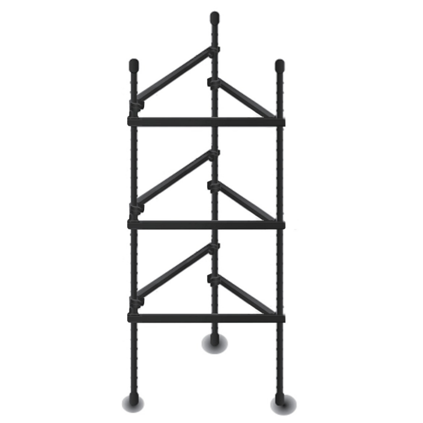 Black vegetable cage on a white background