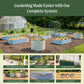 11" Tall 9 In 1 Large Modular Metal Raised Garden Bed Kit