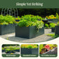 32" Extra Tall Modern 42" x 83" Metal Raised Garden Bed