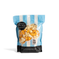 Bag of City Pop Wing Night popcorn with blue and white striped design on a white background