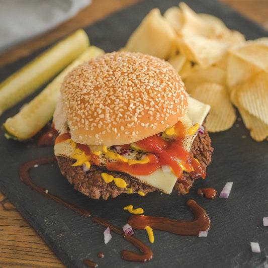 Condimento para hamburguesas con arma secreta