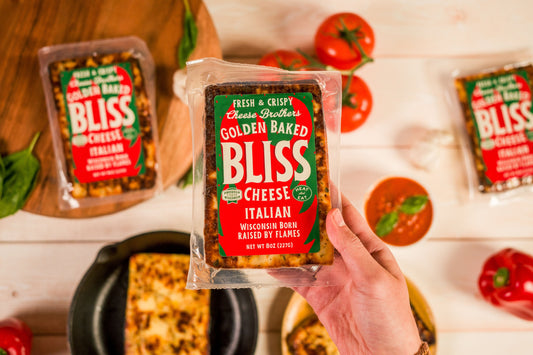 Queso italiano dorado horneado Bliss