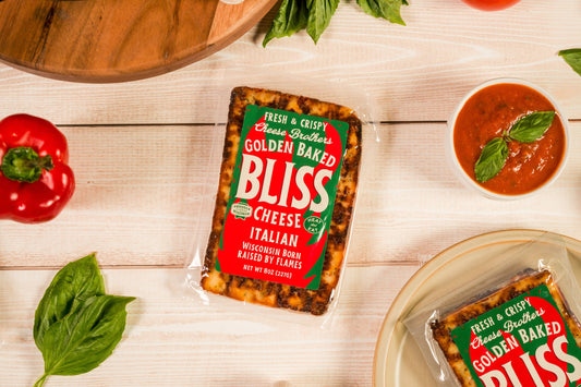 Queso italiano dorado horneado Bliss