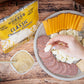 Classic Wisconsin cheese curds and cheese slices on a plate with salami and mozzarella