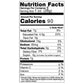 cranberry walnut spread nutrition facts label on white
