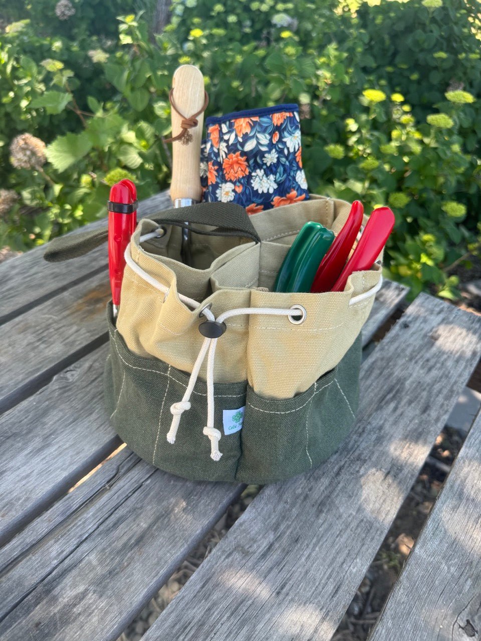 Garden Bucket Bag - Heavy Waxed Canvas