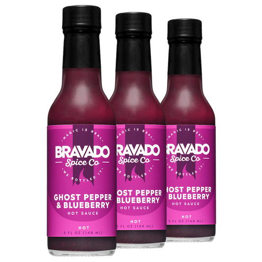 SALSA PICANTE DE PIMIENTA FANTASMA Y ARÁNDANOS