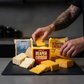 Hero shot of pepper joes worlds hottest cheese collection with branding