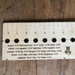 American Hardwood Seed and Bed Ruler - Made in US with American Lumber