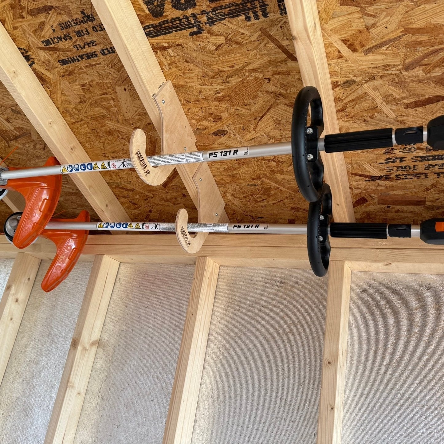 Ceiling Weed Wacker Organizer