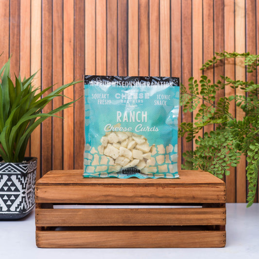 bag of ranch cheese curds on wooden box