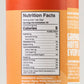 Nutrition facts label on a bottle of Sweet Honey Reaper Hot Sauce.