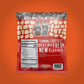 Package of Tomato Basil cheese curds presented on plain orange background showing nutrition label and ingredients