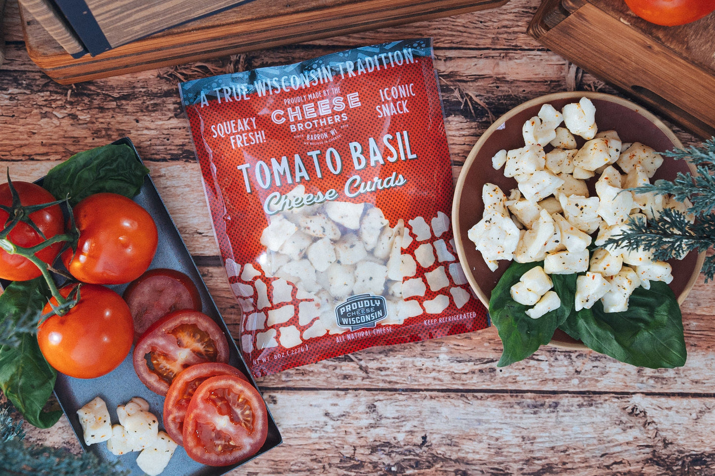 Tomato Basil Cheese Curds