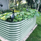 Kit de cama de jardín elevada de metal modular grande 9 en 1, extra alta, de 81 cm