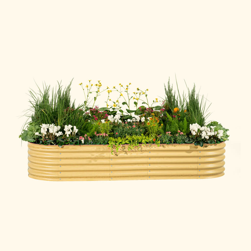 17" Tall 10 In 1 Jumbo Modular Metal Raised Garden Bed Kit