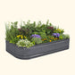 17" Tall 10 In 1 Jumbo Novel Modular Metal Raised Garden Bed Kit