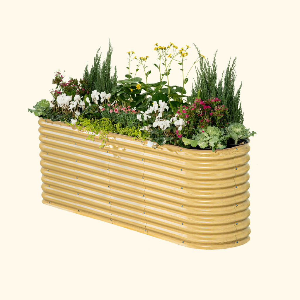 Kit de cama de jardín elevada de metal modular grande 9 en 1, extra alta, de 81 cm