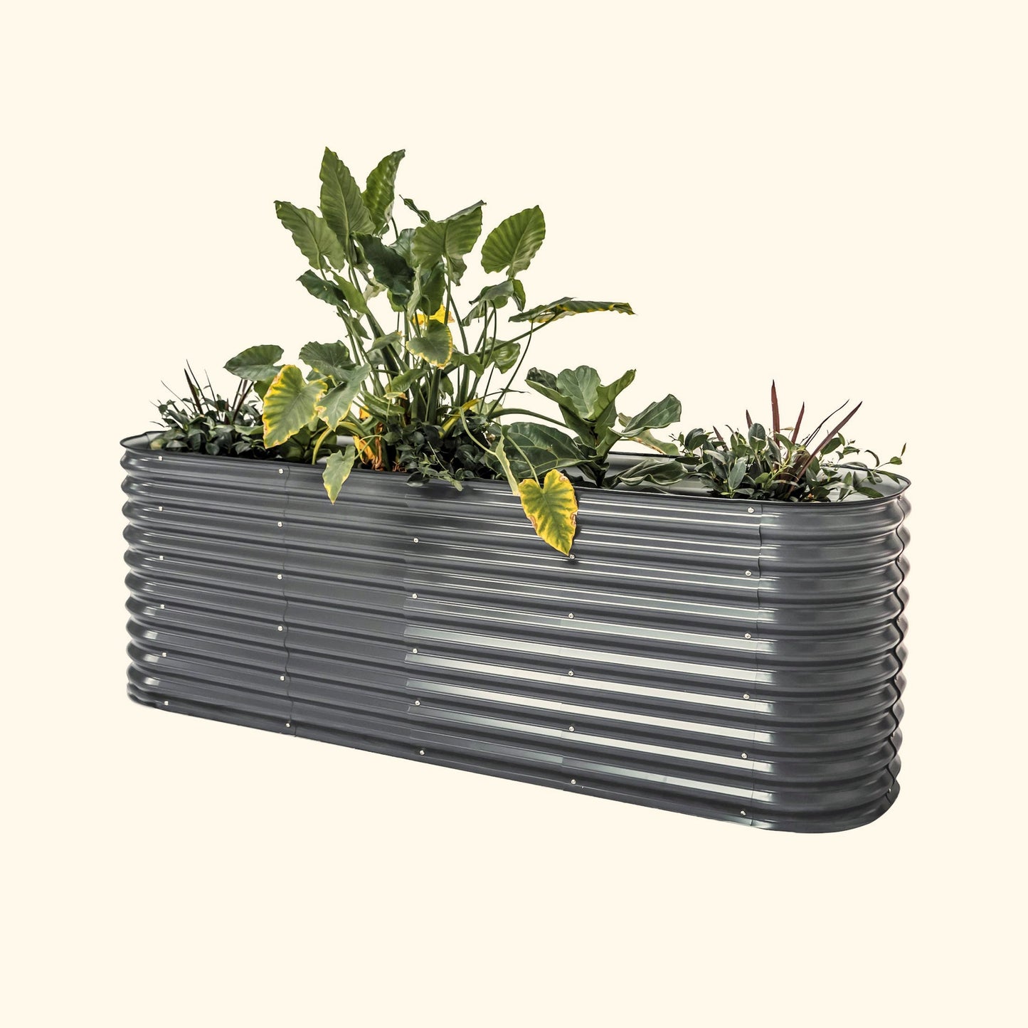 Kit de cama de jardín elevada de metal modular grande 9 en 1, extra alta, de 81 cm