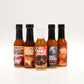 Pepper Joe's 5-Pack Hot Sauce Bundle - five hot sauces lined up in white background