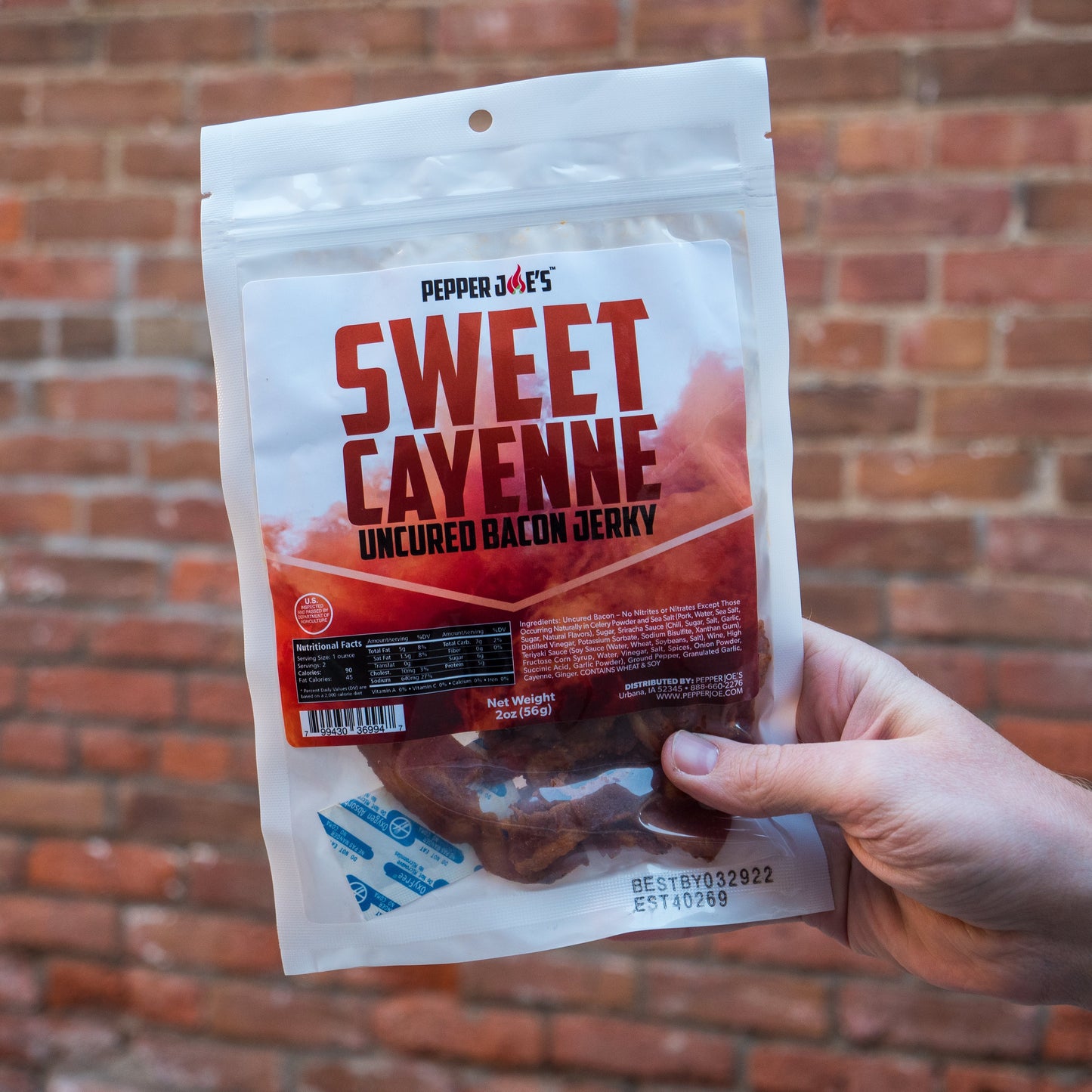 Sweet Cayenne Uncured Candied Bacon Jerky Sauce