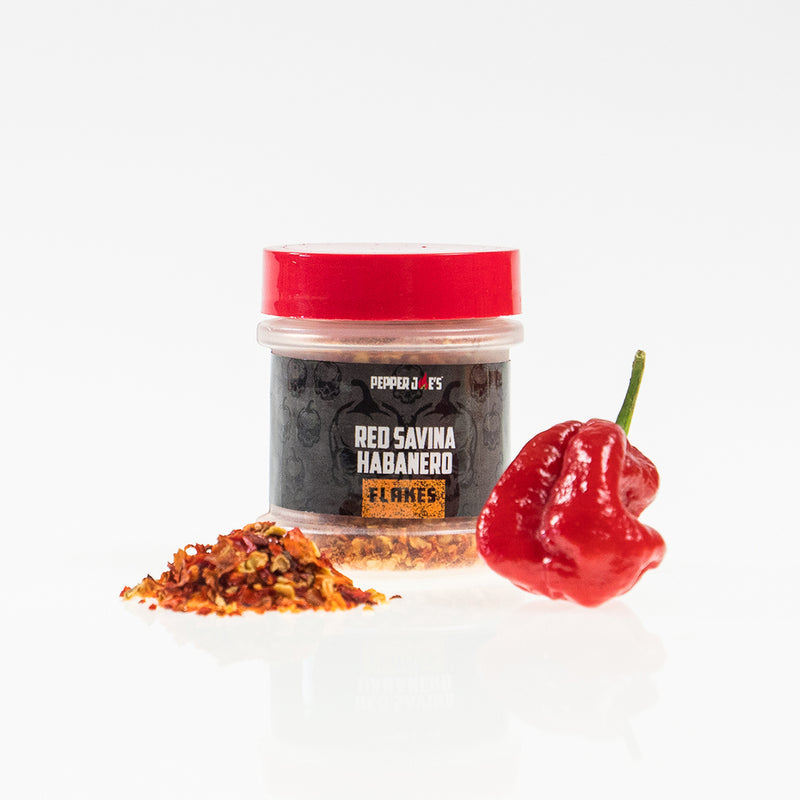 Pepper Joe's hot pepper flakes collection - Red Savina Habanero, Ghost Pepper, Carolina Reaper