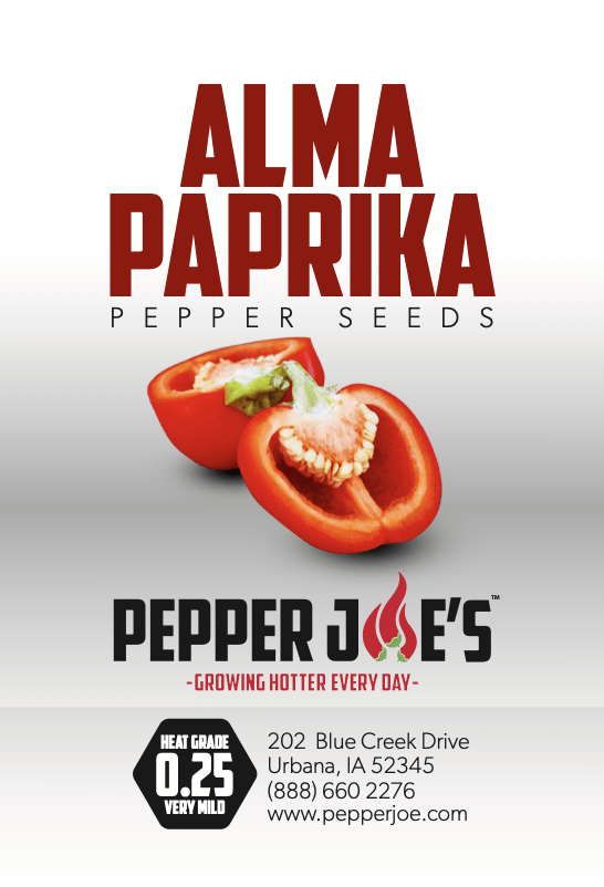 Alma Paprika Pepper Seeds Novelty