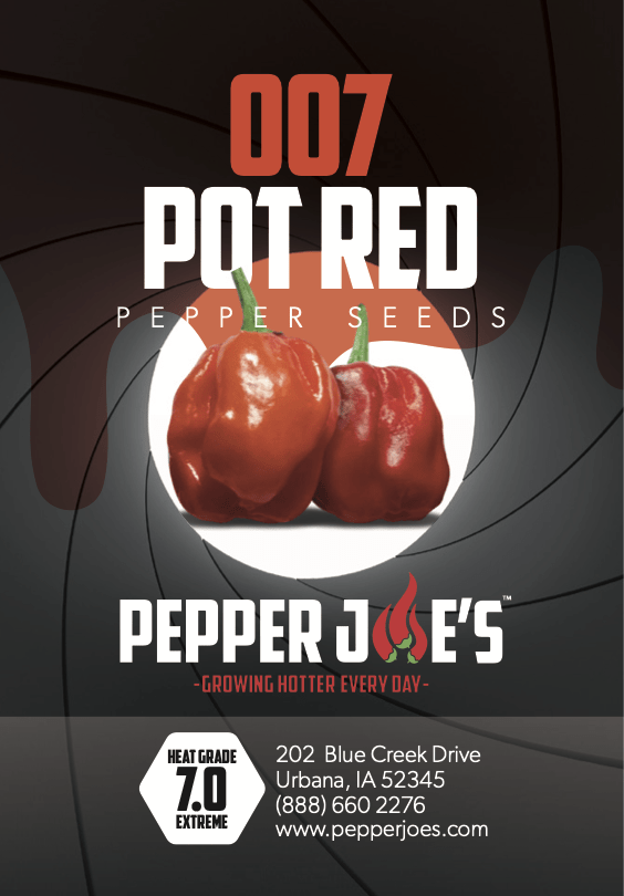 007 Pot Red Pepper Seeds Superhot