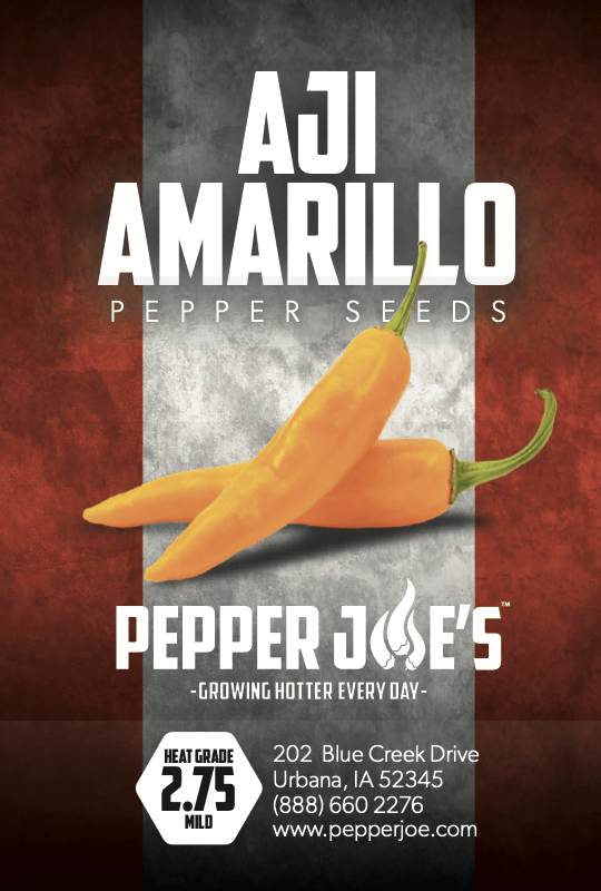 Graphic of Aji Amarillo pepper seeds from Pepper Joe's