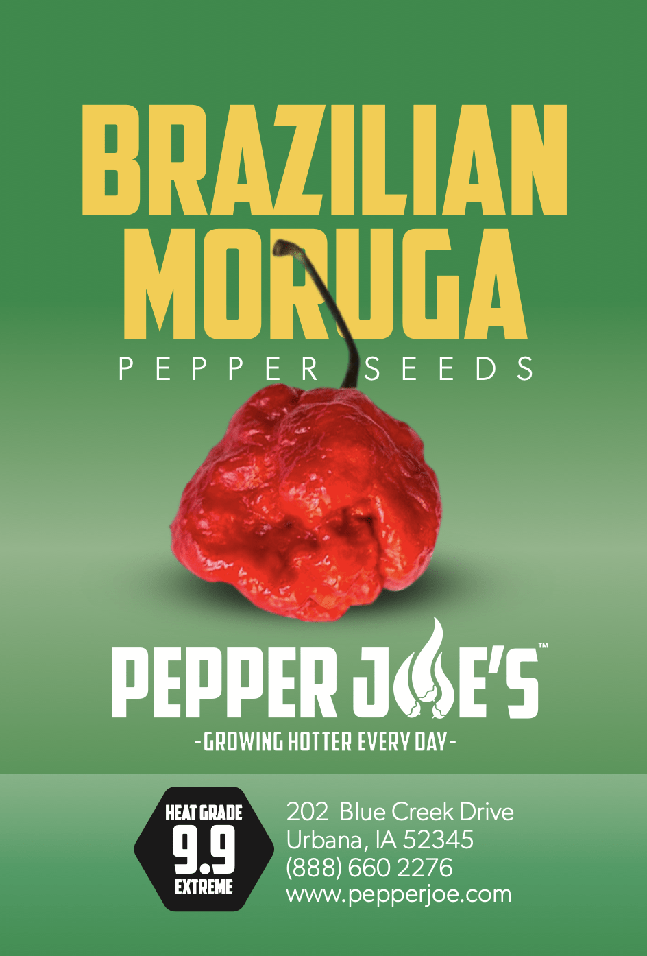 Pepper Joe's Brazilian Moruga pepper - seed label