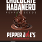Pepper Joe's habanero chocolate chili - seed label Chocolate Habanero peppers