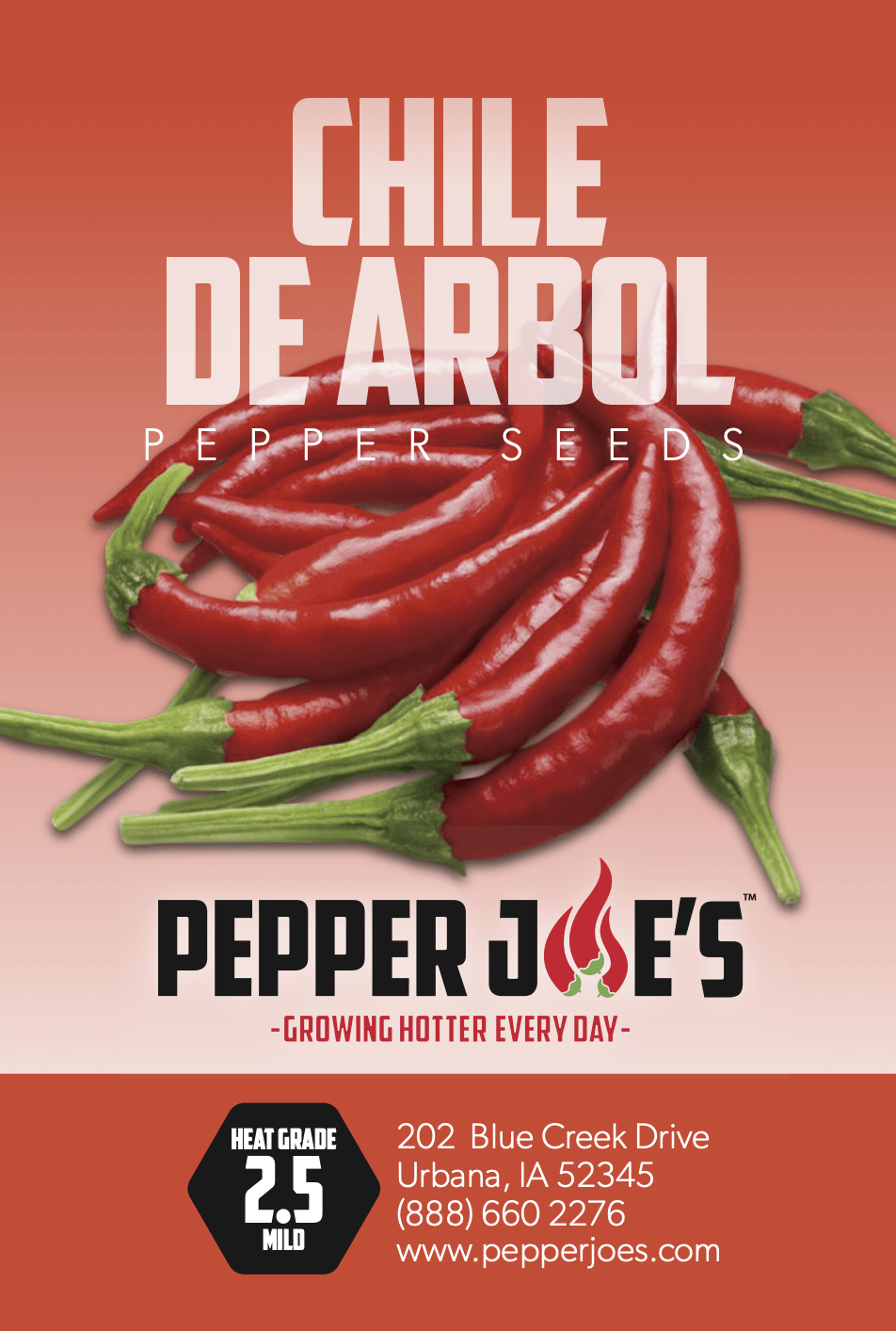 Chile De Arbol Pepper Seeds Novelty