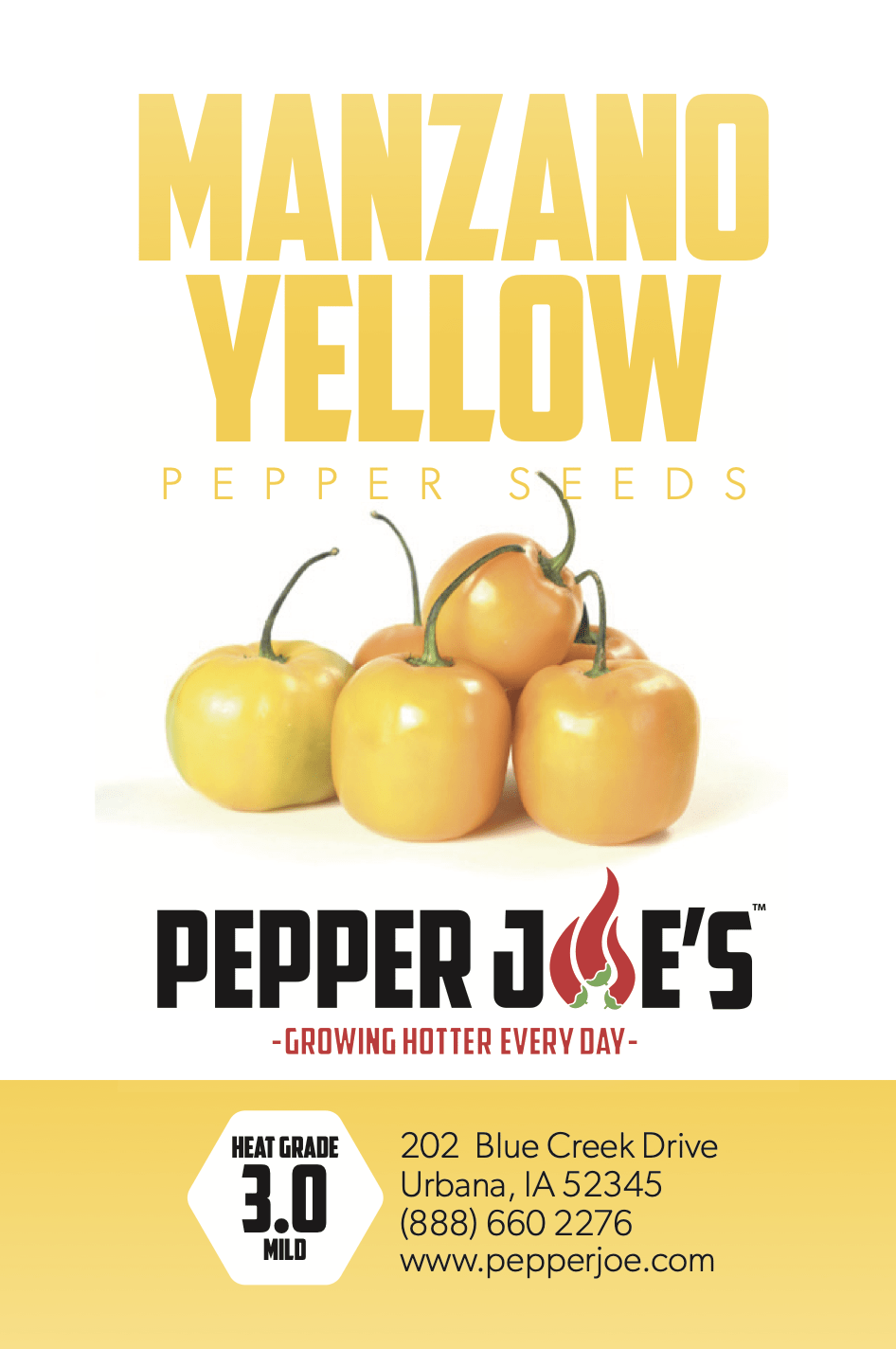 Manzano Yellow Pepper Seeds Novelty