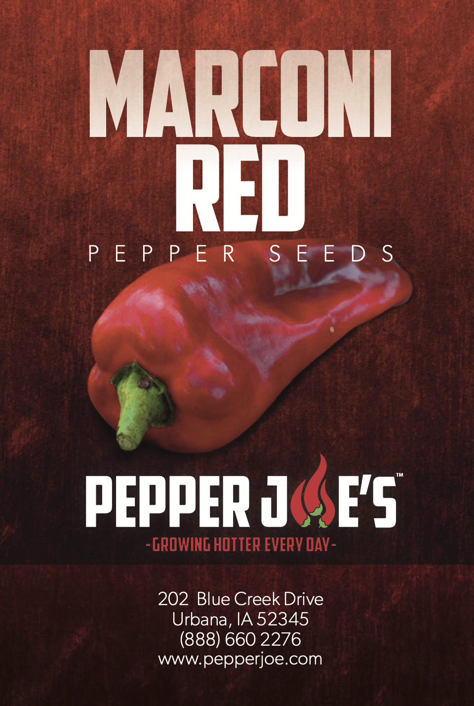 Marconi Italian Red Pepper Seeds Sweet