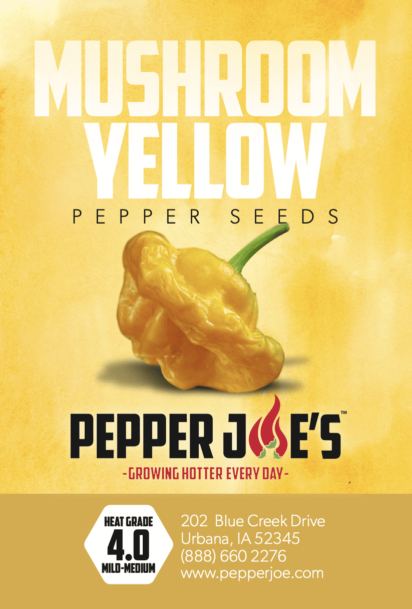 Jamaican Yellow Mushroom Pepper Seeds Pepper Joe’s