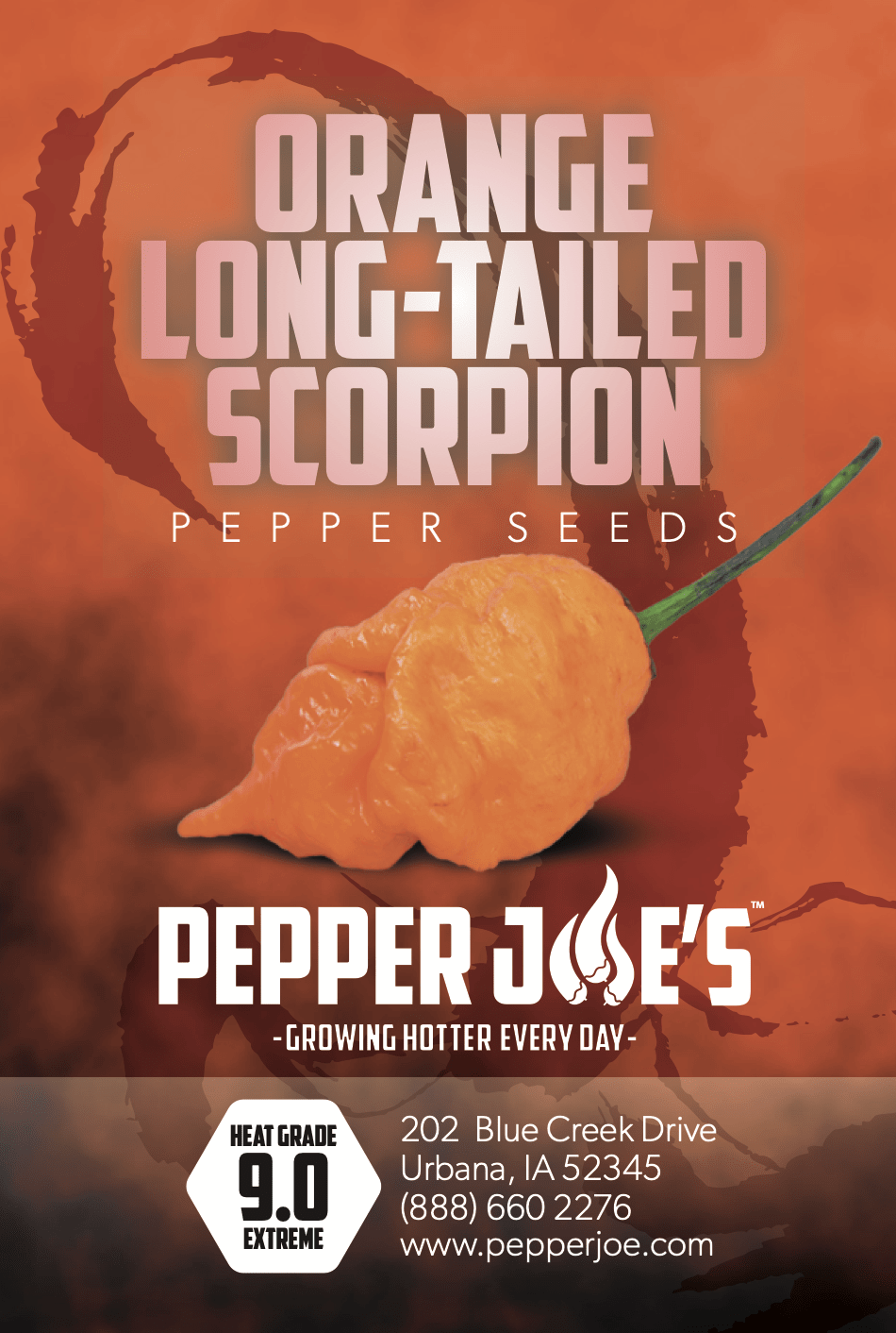 Pepper Joe's Orange long tailed seeds