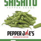 Pepper Joe's Shishito Japanese seeds - seed label