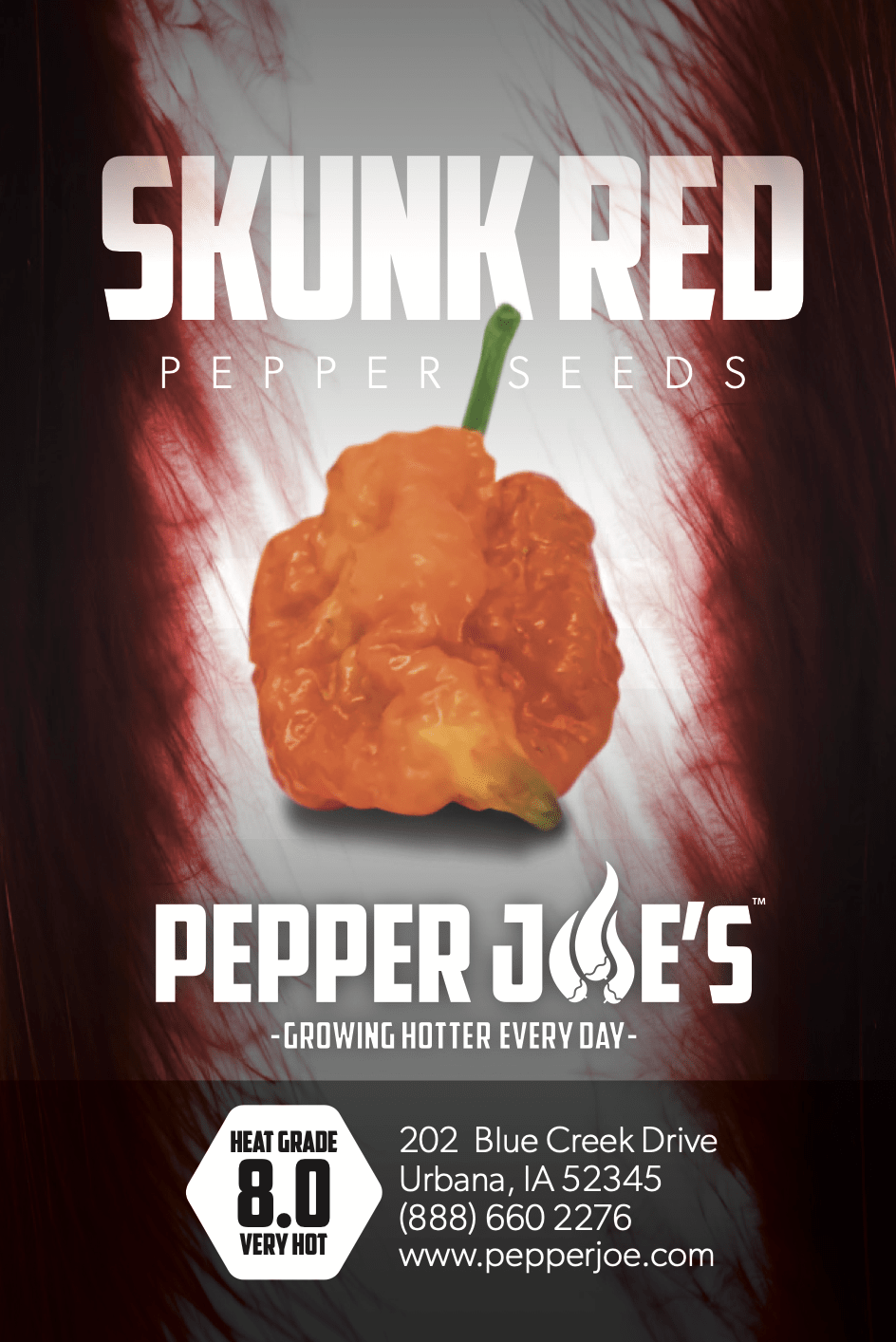 Skunk Red Pepper Seeds Superhot