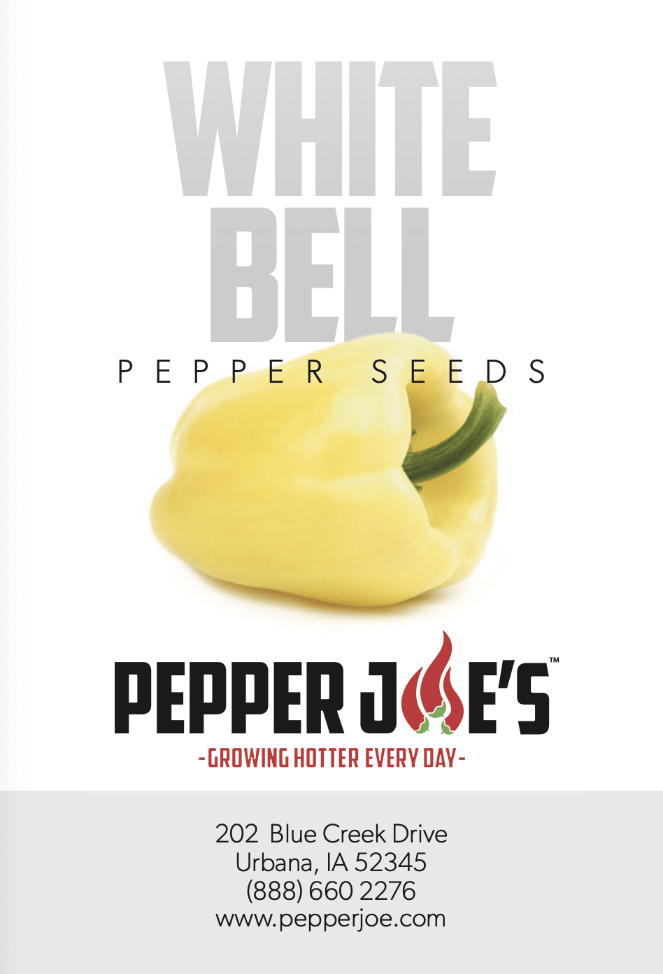 White Bell Pepper Seeds Sweet