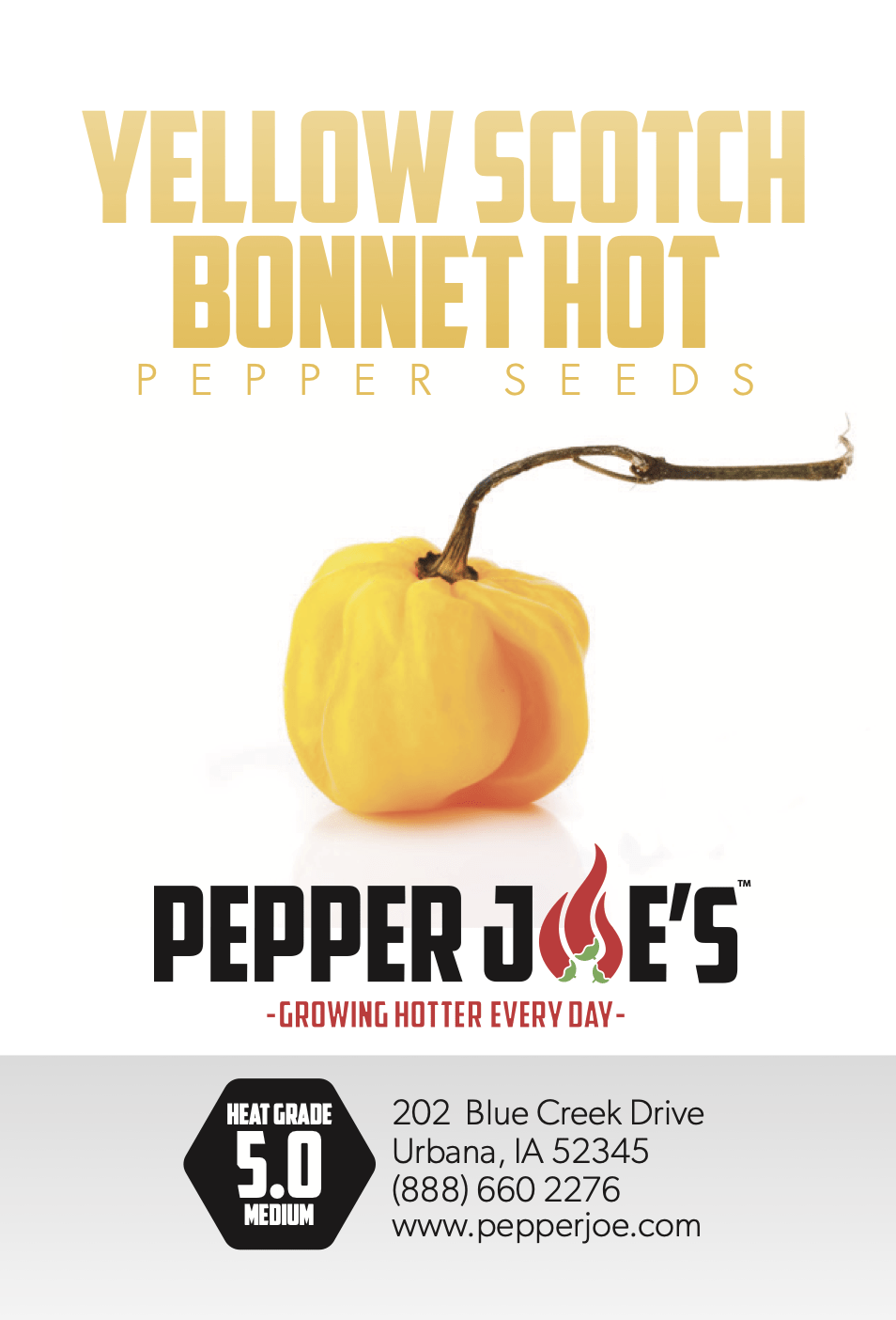 Scotch Bonnet Yellow Pepper Seeds