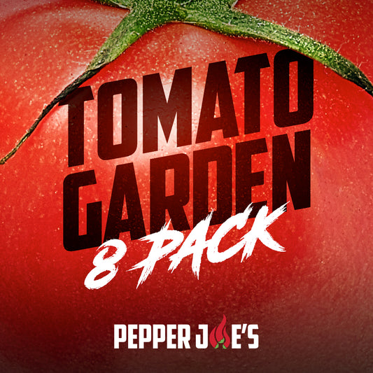 Pepper Joe's tomato seeds collection - tomato garden variety 8-pack seeds - seed label